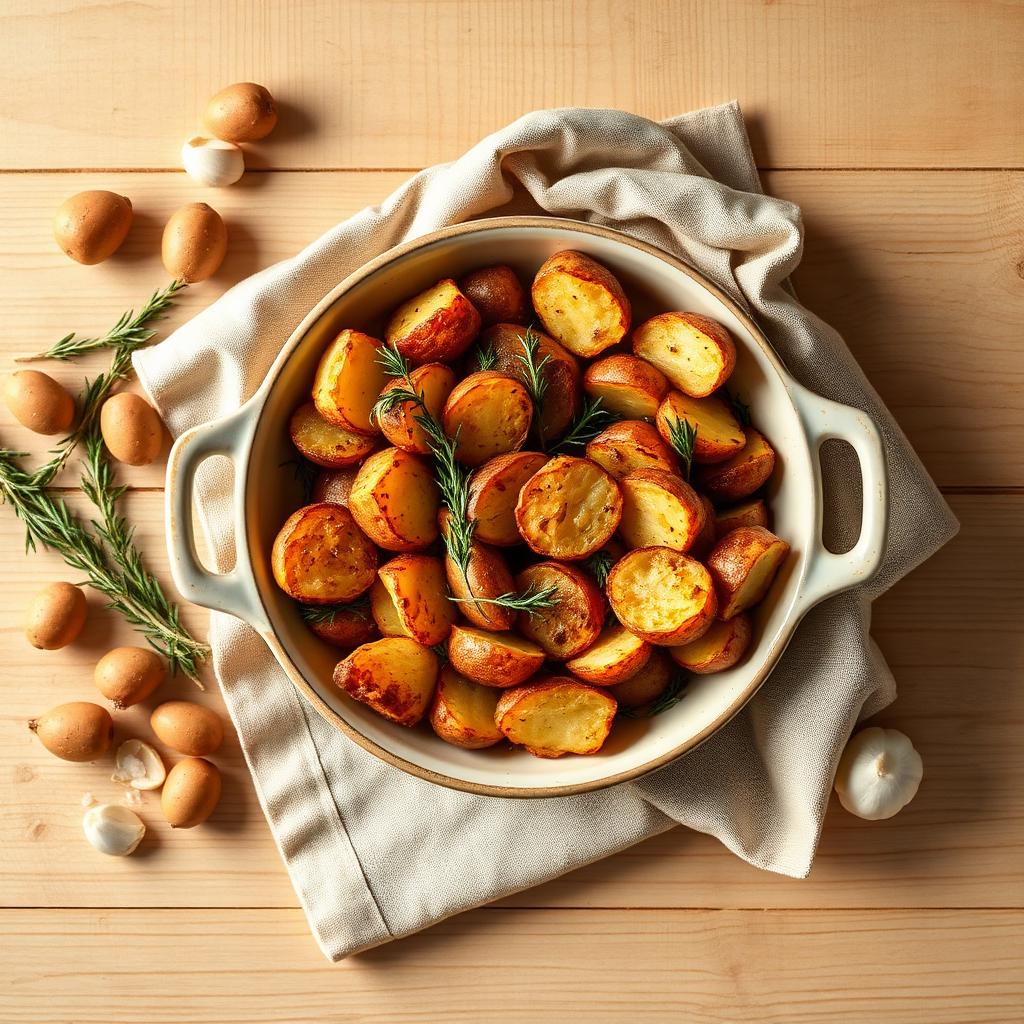 Krokante rozemarijn-aardappeltjes
